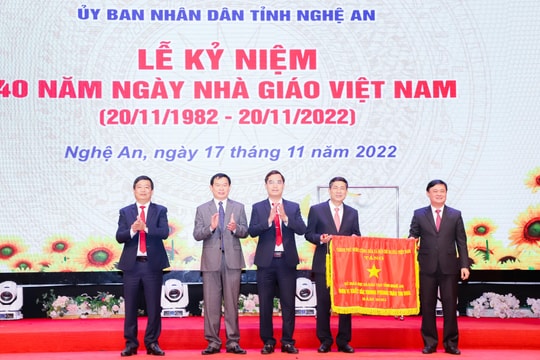 91 nhà giáo xuất sắc, tiêu biểu ở Nghệ An được khen thưởng