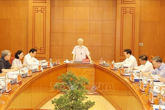 Tổng Bí thư Nguyễn Phú Trọng chủ trì họp Thường trực Ban Chỉ đạo Trung ương về phòng chống, tham nhũng