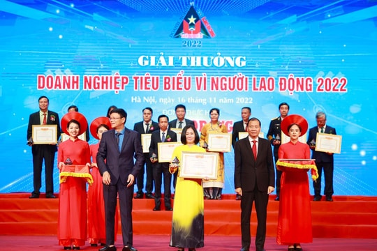 BAC A BANK tiếp tục nhận giải thưởng Doanh nghiệp tiêu biểu vì người lao động
