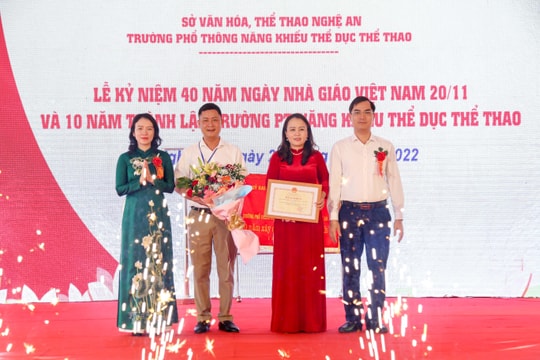 Trường Phổ thông năng khiếu thể dục - thể thao Nghệ An kỷ niệm 10 năm thành lập 
