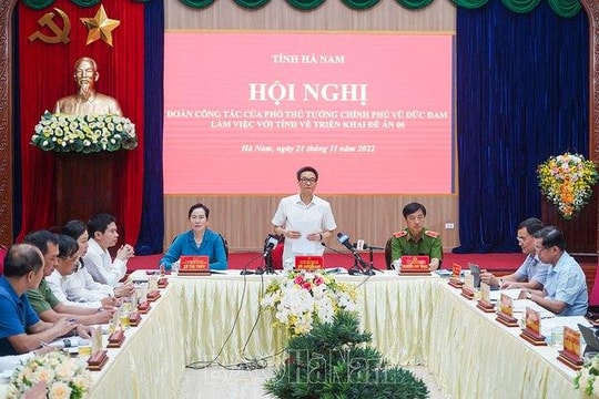 Phó Thủ tướng Vũ Đức Đam: Thực hiện Đề án 06 phải quyết tâm và rất chi tiết, tỉ mỉ