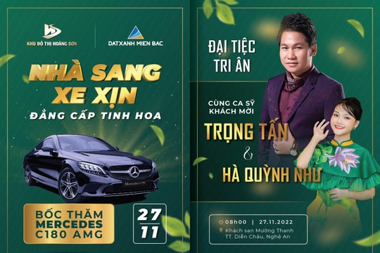 Trải nghiệm những đặc quyền 'khủng' tại đại tiệc tri ân Khu đô thị Hoàng Sơn