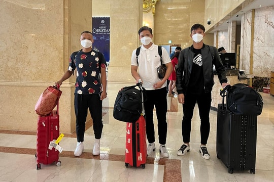 Quế Ngọc Hải, Trọng Hoàng, Trần Nguyên Mạnh rạng rỡ hội quân cùng Đội tuyển Việt Nam