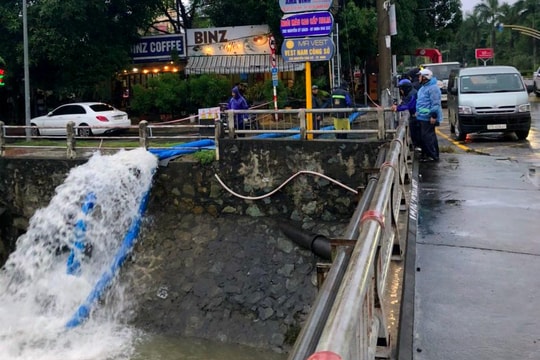 TP. Vinh tăng cường máy bơm tiêu thoát nước Đại lộ Lê Nin