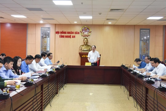 Hội đồng nhân dân tỉnh Nghệ An thẩm tra các báo cáo trình kỳ họp thứ 11, khóa XVIII