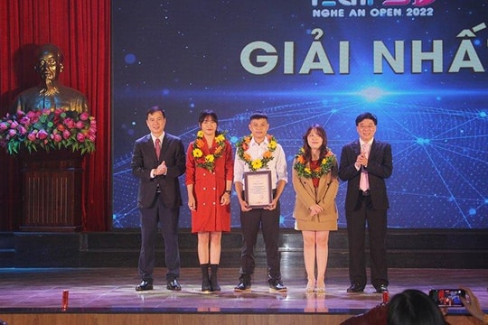 Trao giải cuộc thi Tìm kiếm khởi nghiệp đổi mới sáng tạo Nghệ An mở rộng năm 2022