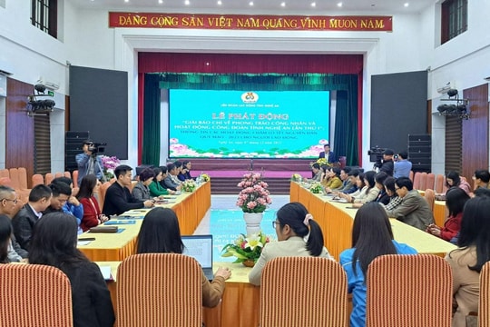 Phát động 'Giải báo chí về phong trào công nhân và hoạt động công đoàn tỉnh Nghệ An lần thứ I'