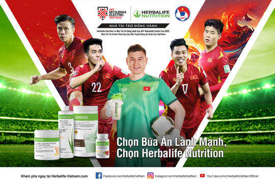 Herbalife Nutrition trở thành Nhà tài trợ đồng hành của AFF Mitsubishi Electric Cup lần thứ hai liên tiếp