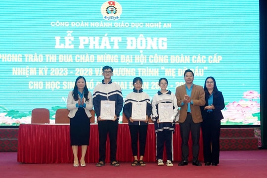 Chương trình 'Mẹ đỡ đầu' của ngành giáo dục nhận hỗ trợ 41 học sinh mồ côi