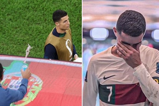 Khán giả Nam Định tràn xuống sân 'xem giò' dàn sao mới; Ronaldo khóc nức nở rời World Cup