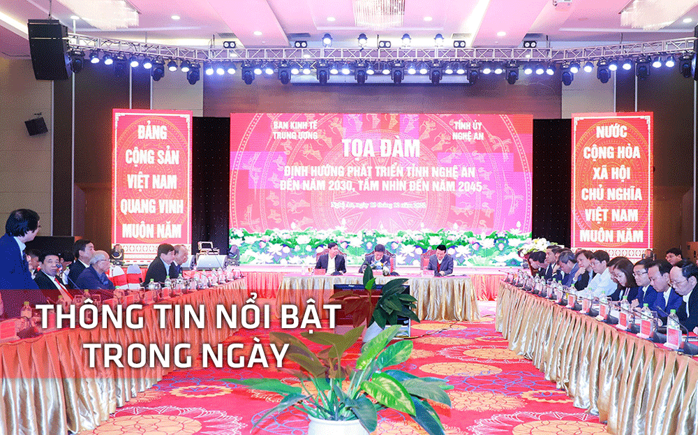 Nghệ An: Thông tin nổi bật ngày 13/12