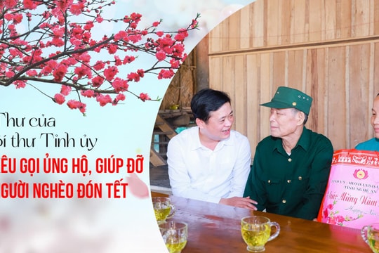 Thư của Bí thư Tỉnh ủy Nghệ An kêu gọi ủng hộ, giúp đỡ người nghèo đón Tết Quý Mão 2023