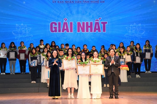 44 học sinh đạt giải tại Cuộc thi Đại sứ Văn hóa đọc tỉnh Nghệ An năm 2022