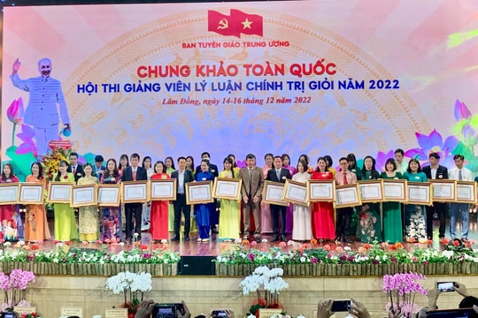 Nghệ An đạt giải cao tại Hội thi giảng viên lý luận chính trị giỏi toàn quốc năm 2022 