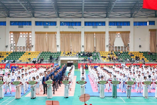 Khai mạc giải vô địch Karate lứa tuổi học sinh ở Nghệ An