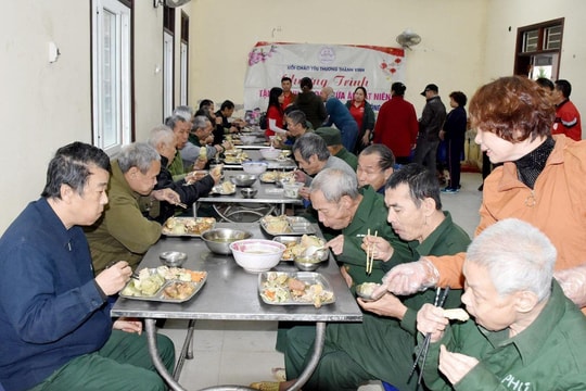 Tết sớm của những thương binh nặng ở Nghệ An