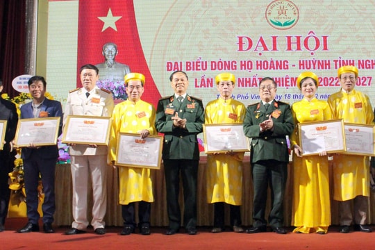 Đại hội dòng họ Hoàng - Huỳnh Nghệ An lần thứ nhất, nhiệm kỳ 2022 - 2027