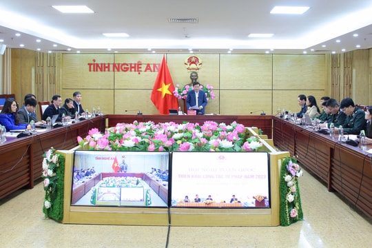 Hội nghị toàn quốc triển khai công tác Tư pháp năm 2023