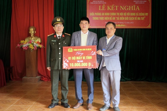 Nhiều hoạt động hỗ trợ chính quyền, nhân dân xã Xiêng My đẩy lùi tội phạm, xóa đói giảm nghèo