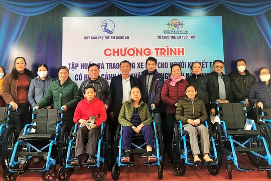 Nhiều hoạt động thiết thực hỗ trợ nạn nhân chất độc da cam và người khuyết tật