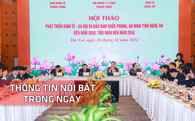 Nghệ An: Thông tin nổi bật ngày 20/12