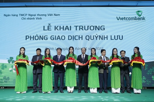 Vietcombank Chi nhánh Vinh khai trương phòng giao dịch tại huyện Quỳnh Lưu
