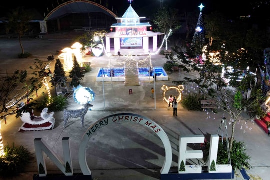 Lung linh Giáng sinh ở giáo xứ Trại Gáo