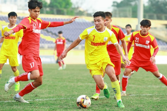 U21 Sông Lam Nghệ An lọt khe cửa hẹp vào vòng tứ kết U21 Quốc gia 2022