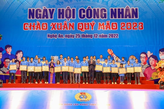 Hơn 1.000 công nhân, lao động tham dự 'Ngày hội Công nhân – Chào Xuân Quý Mão 2023'