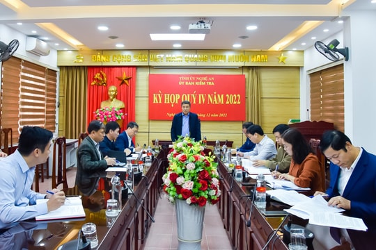 Ủy ban Kiểm tra Tỉnh ủy Nghệ An xem xét, thi hành kỷ luật đối với cán bộ, đảng viên sai phạm