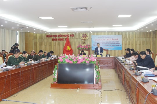 Đoàn đại biểu Quốc hội tỉnh làm việc với các sở, ngành cấp tỉnh về huy động, quản lý, sử dụng nguồn lực phòng, chống Covid-19 