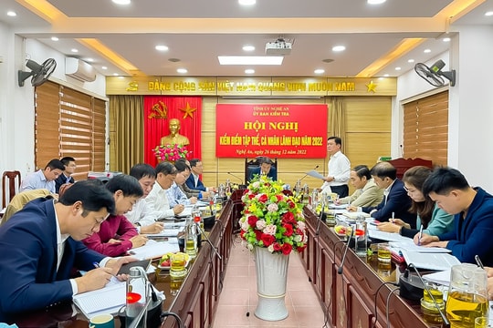 Bí thư Tỉnh ủy dự Hội nghị kiểm điểm lãnh đạo Ủy ban Kiểm tra Tỉnh ủy