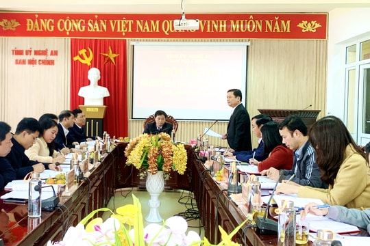 Ban Nội chính Tỉnh ủy Nghệ An phát huy trách nhiệm, đoàn kết, nỗ lực, hoàn thành xuất sắc nhiệm vụ được giao
