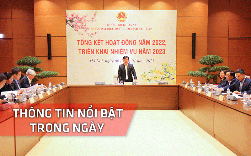 Nghệ An: Thông tin nổi bật ngày 7/1