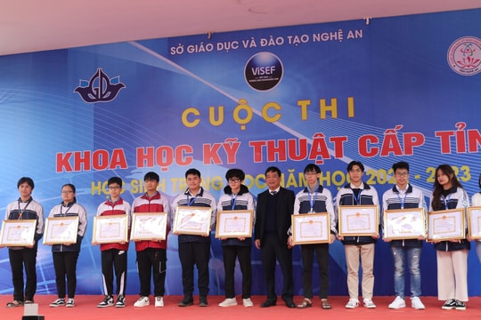 12 dự án đạt giải Nhất cuộc thi Khoa học kỹ thuật dành cho học sinh trung học
