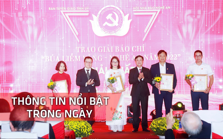 Nghệ An: Thông tin nổi bật ngày 12/1