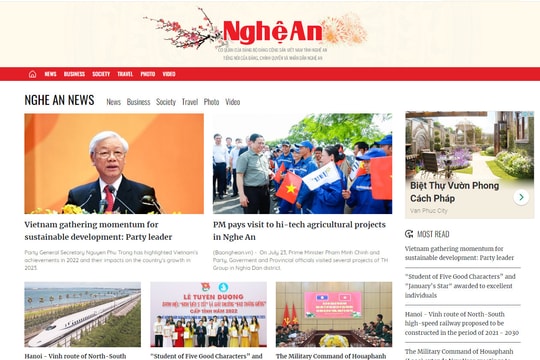  Ra mắt chuyên mục tiếng Anh trên Báo Nghệ An 