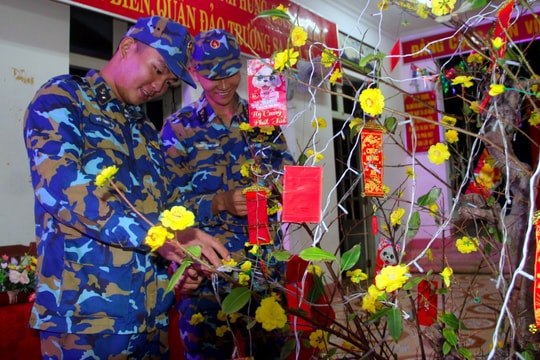 Ấm áp không khí đón Tết trên đảo Song Tử Tây