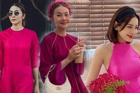 Dàn sao Việt 'đọ sắc' với áo dài dịp năm mới