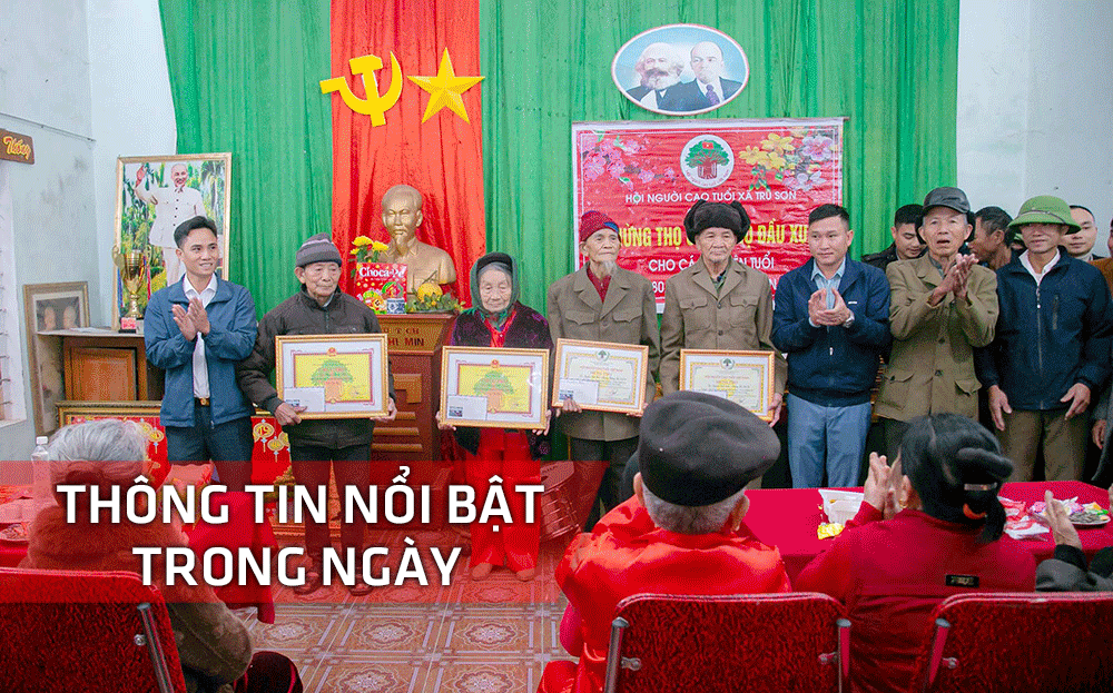 Nghệ An: Thông tin nổi bật ngày 25/1