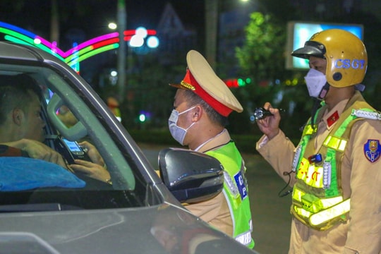 Nghệ An: 129 lái xe vi phạm nồng độ cồn bị xử lý dịp Tết