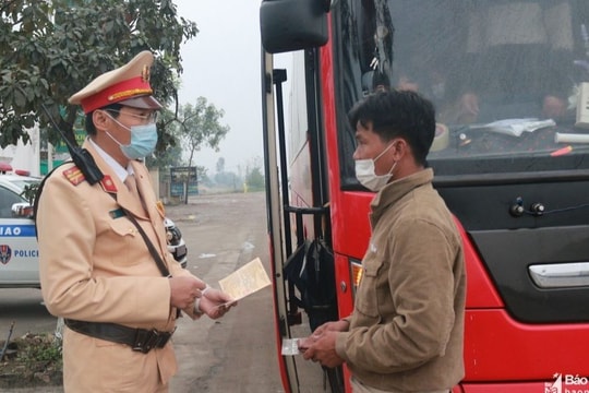 Nghệ An: 449 trường hợp xe khách bị xử phạt