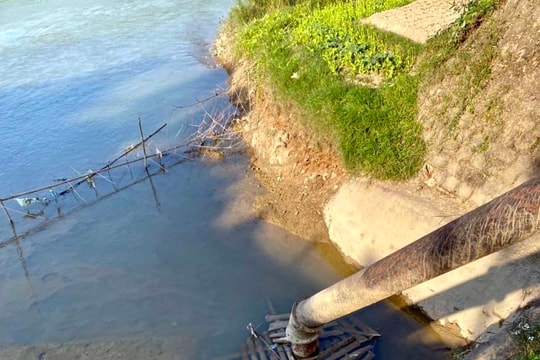 Một số trạm bơm dọc sông Lam đã hoạt động được từ chiều 31/1 