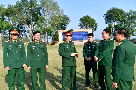 Bộ CHQS tỉnh kiểm tra công tác chuẩn bị Lễ giao nhận quân tại các huyện Yên Thành, Diễn Châu, Nghi Lộc