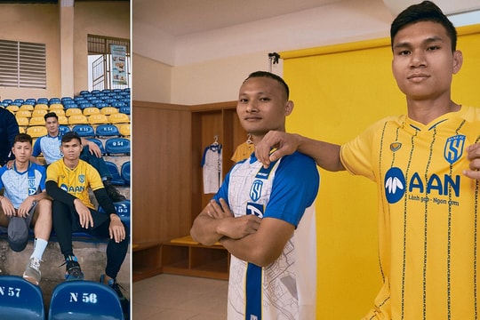 Quế Ngọc Hải, Xuân Mạnh cực ngầu trong trang phục thi đấu SLNA 2023 