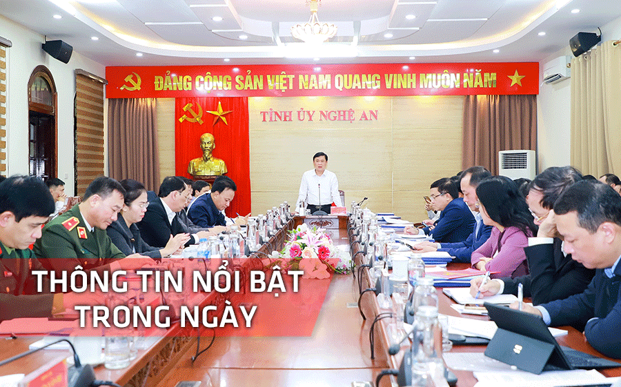 Nghệ An: Thông tin nổi bật ngày 8/2