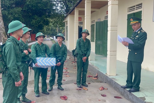 Chiến sĩ trẻ ổn định tổ chức, sẵn sàng bước vào huấn luyện