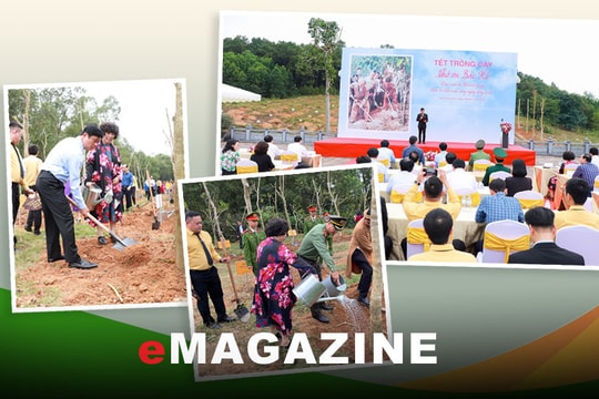 Lễ phát động 'Tết trồng cây nhớ ơn Bác Hồ' tại Đền Chung Sơn: Gieo mầm xanh, gặt hy vọng
