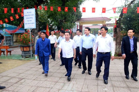 UBND tỉnh thẩm tra các nội dung, tiêu chí huyện nông thôn mới tại Diễn Châu