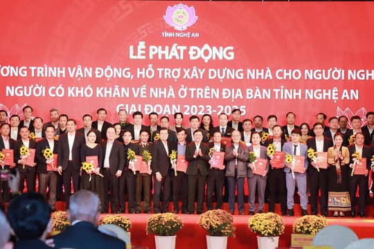 Nghệ An: Tăng cường sự lãnh đạo của Đảng đối với công tác vận động, hỗ trợ xây dựng, sửa chữa nhà cho người nghèo